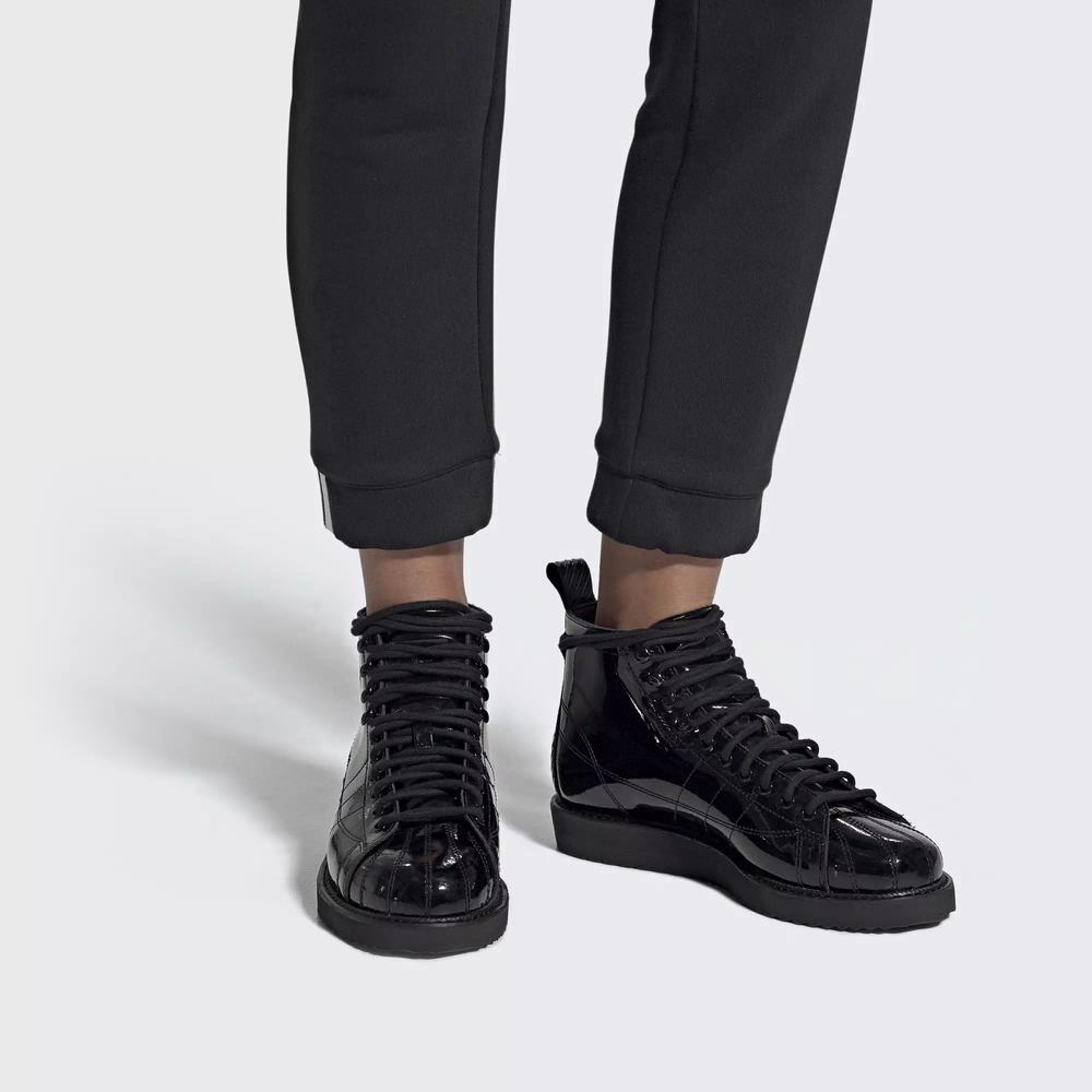Adidas Superstar Botas Negros Para Mujer (MX-10647)